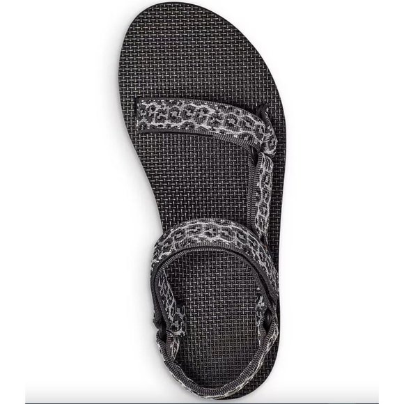 Teva Midform Universal Leopard Print Sandals Womens Size 9 Black - Picture 3 of 8